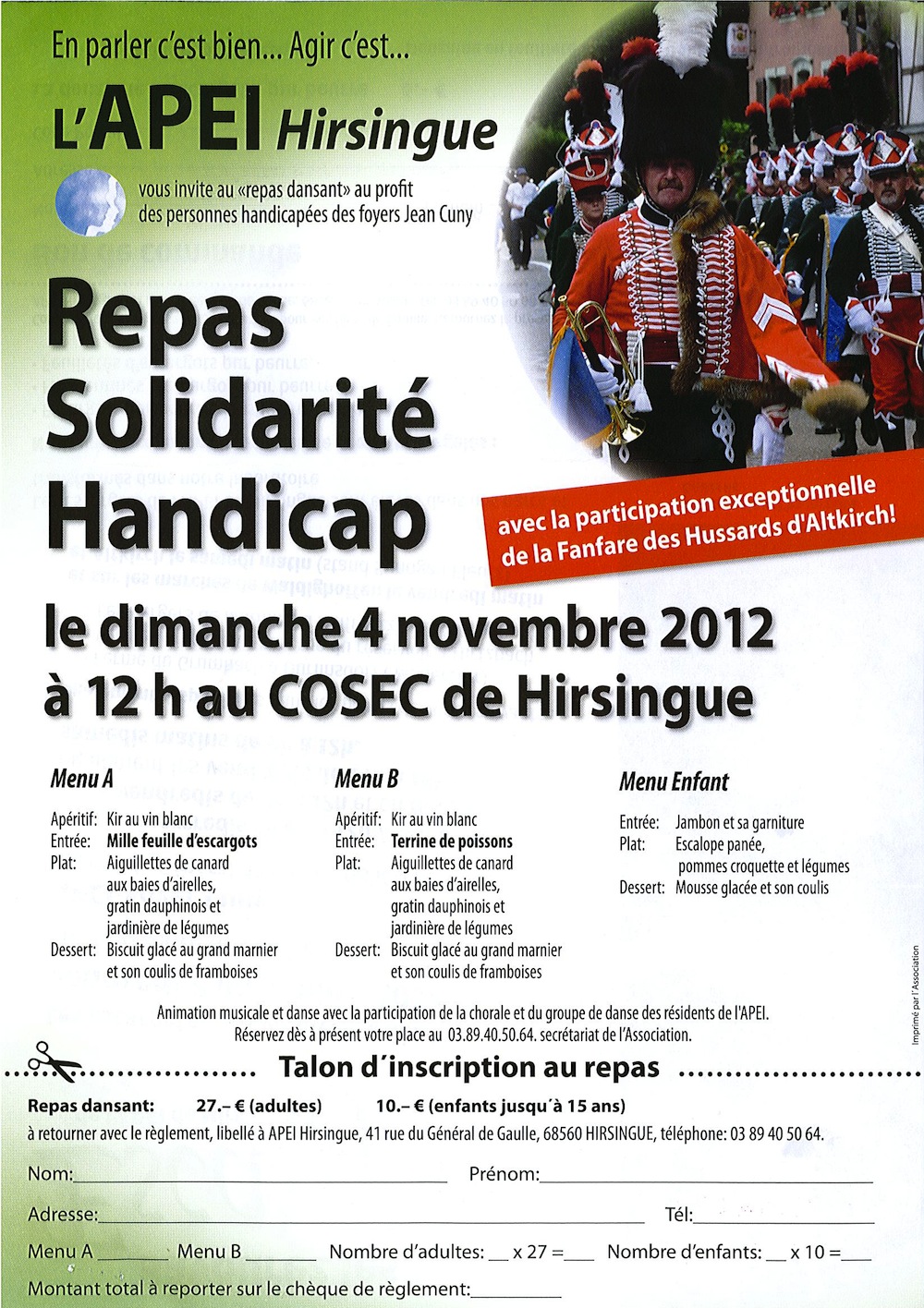 Repas solidarité 2012