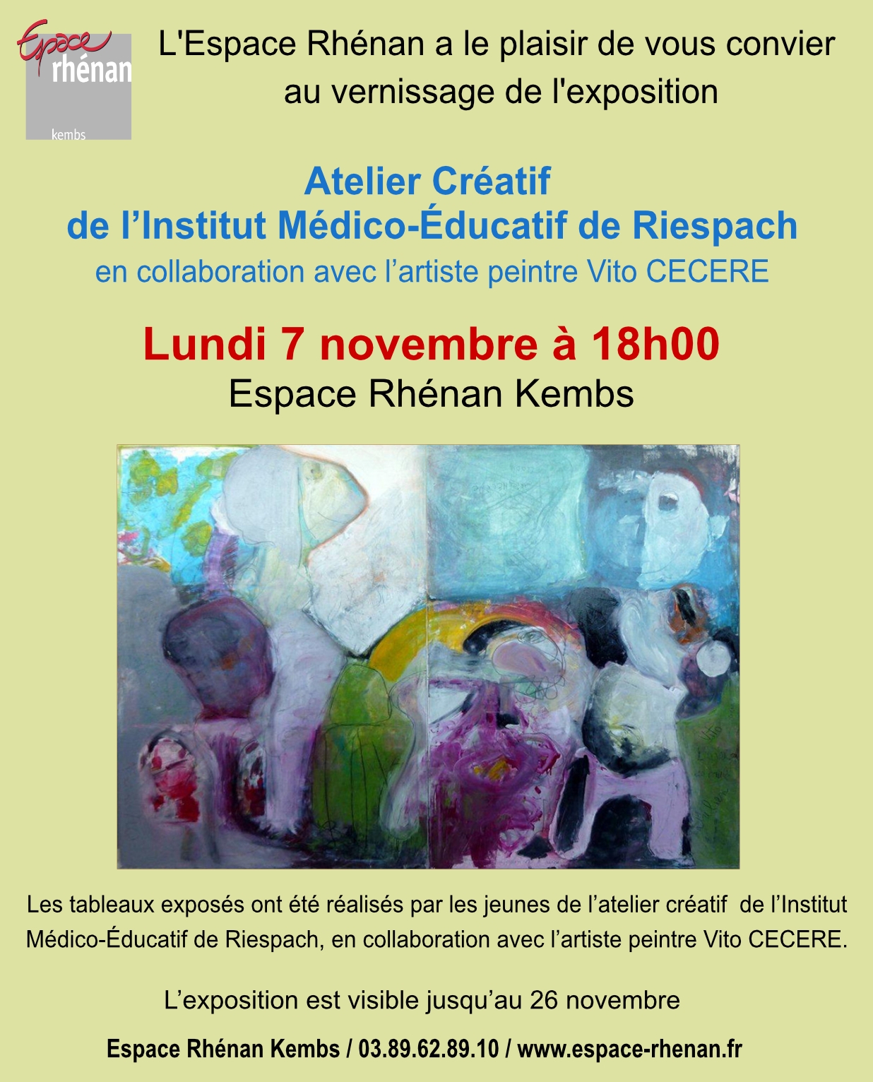 Affiche Atelier Créatif de l'IME Riespach