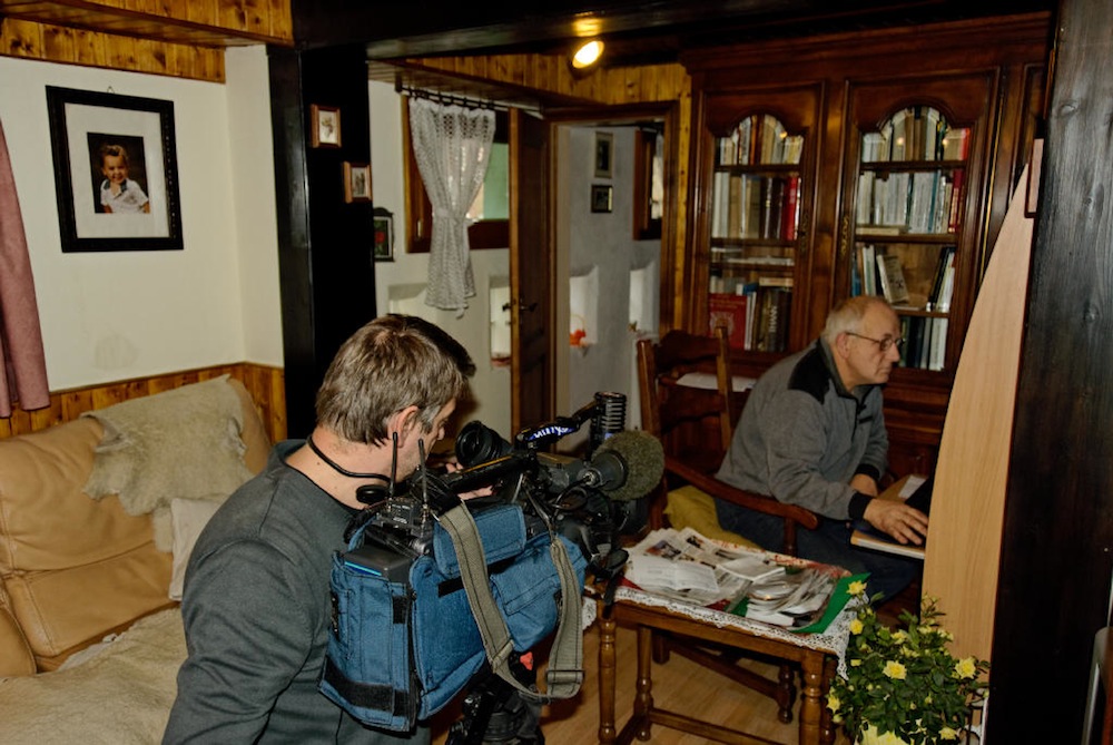 M. Haas en plein travail