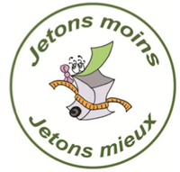 Logo du SM4 pour la tri des déchets "Jetons moins, jetons mieux"