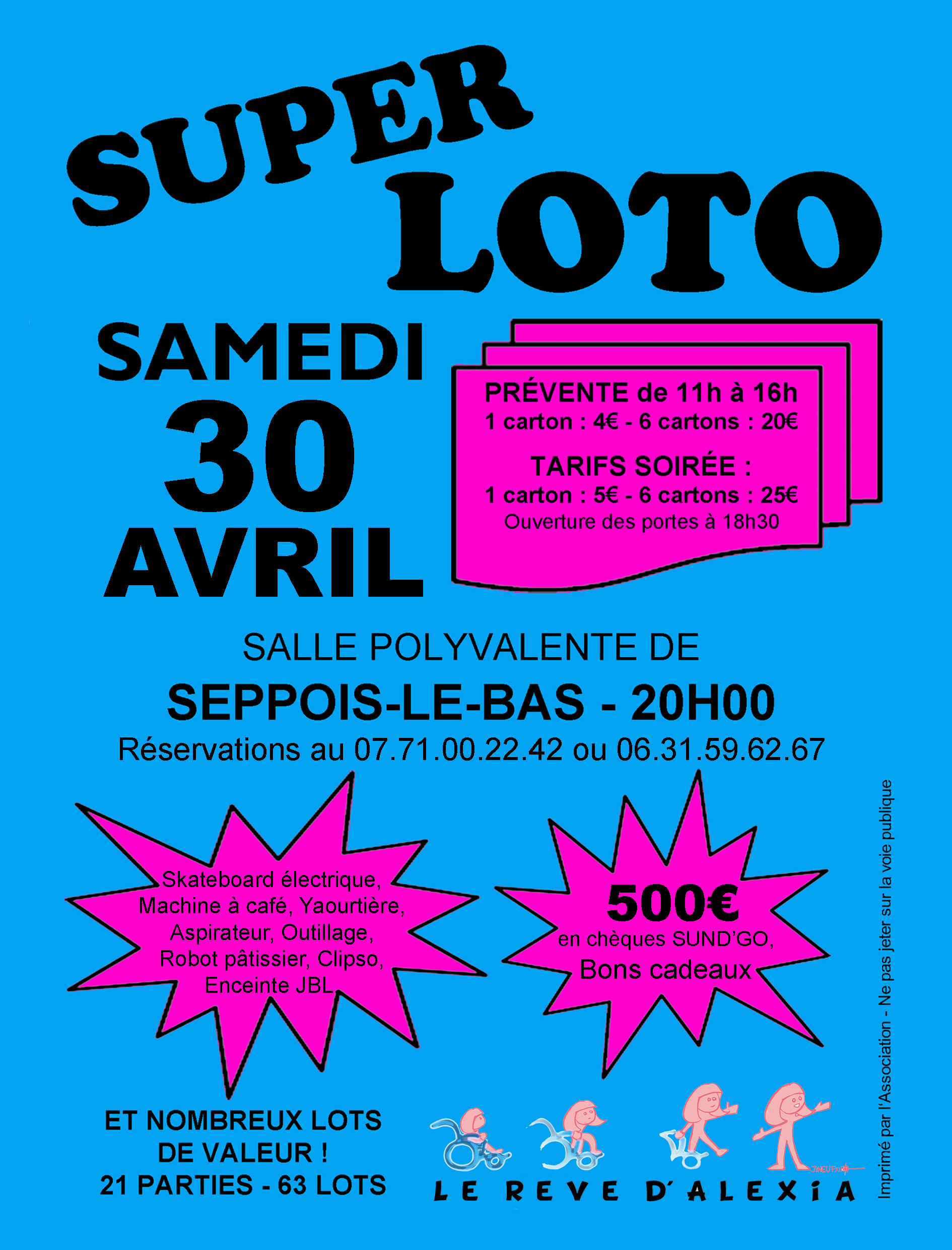 LOTO à Seppois-le-Bas - Samedi 30 avril