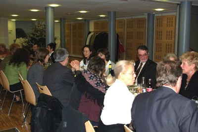 René Eglin à la fête de Noël du personnel de la mairie en 2007