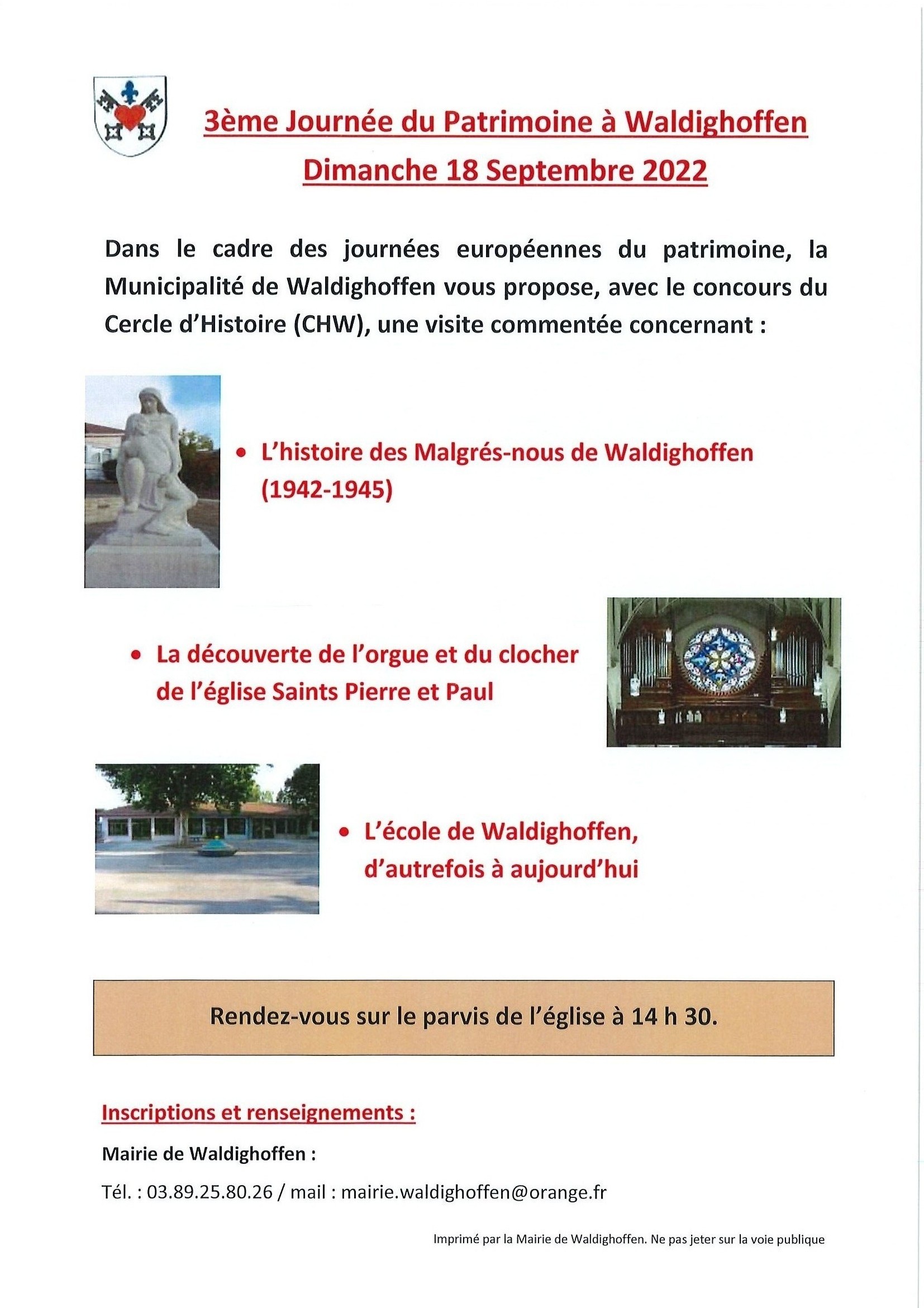 Affiche 3ème journée du patrimoine