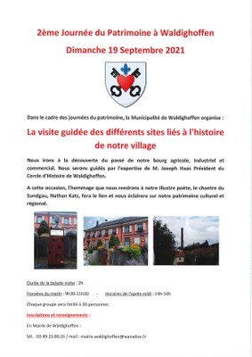 Affiche journée du patrimoine