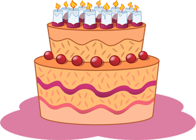 Gâteau d'anniversaire orange