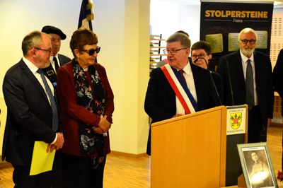 Pose du Stolperstein le 15/05/2024 pour M. Lucien Wolff-16 © Cyrille Gallet