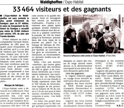 Article des DNA sur l&rsquo;Expo-Habitat 2010