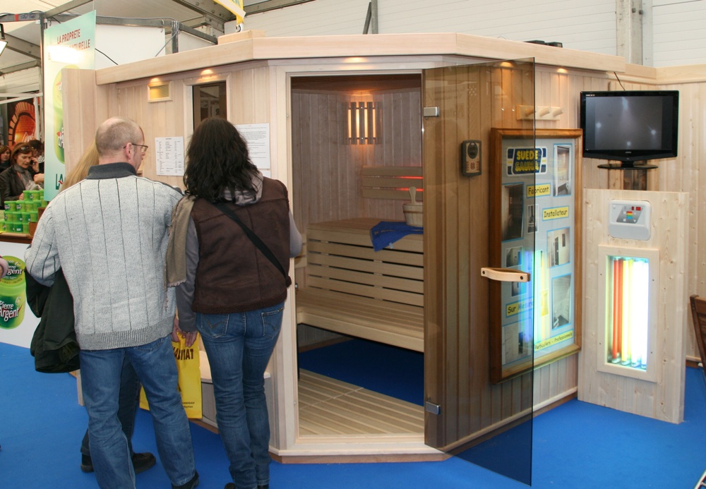 Un sauna à l'Expo-Habitat 2011 à Waldighoffen