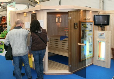 Un sauna à l'Expo-Habitat 2011 à Waldighoffen