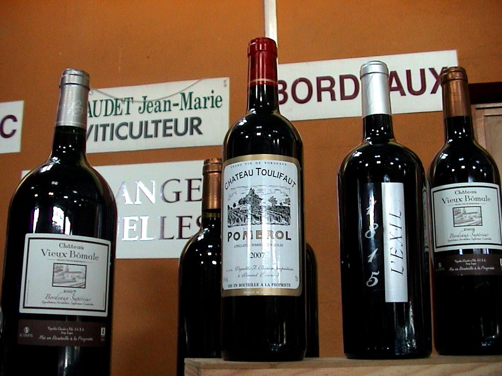 Belles bouteilles de Bordeaux