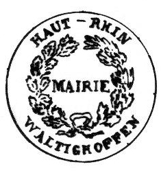 Tampon de la Mairie de Waldighoffen - 1832