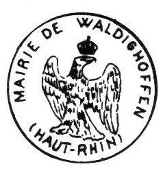 Tampon de la mairie de Waldighoffen - 1848