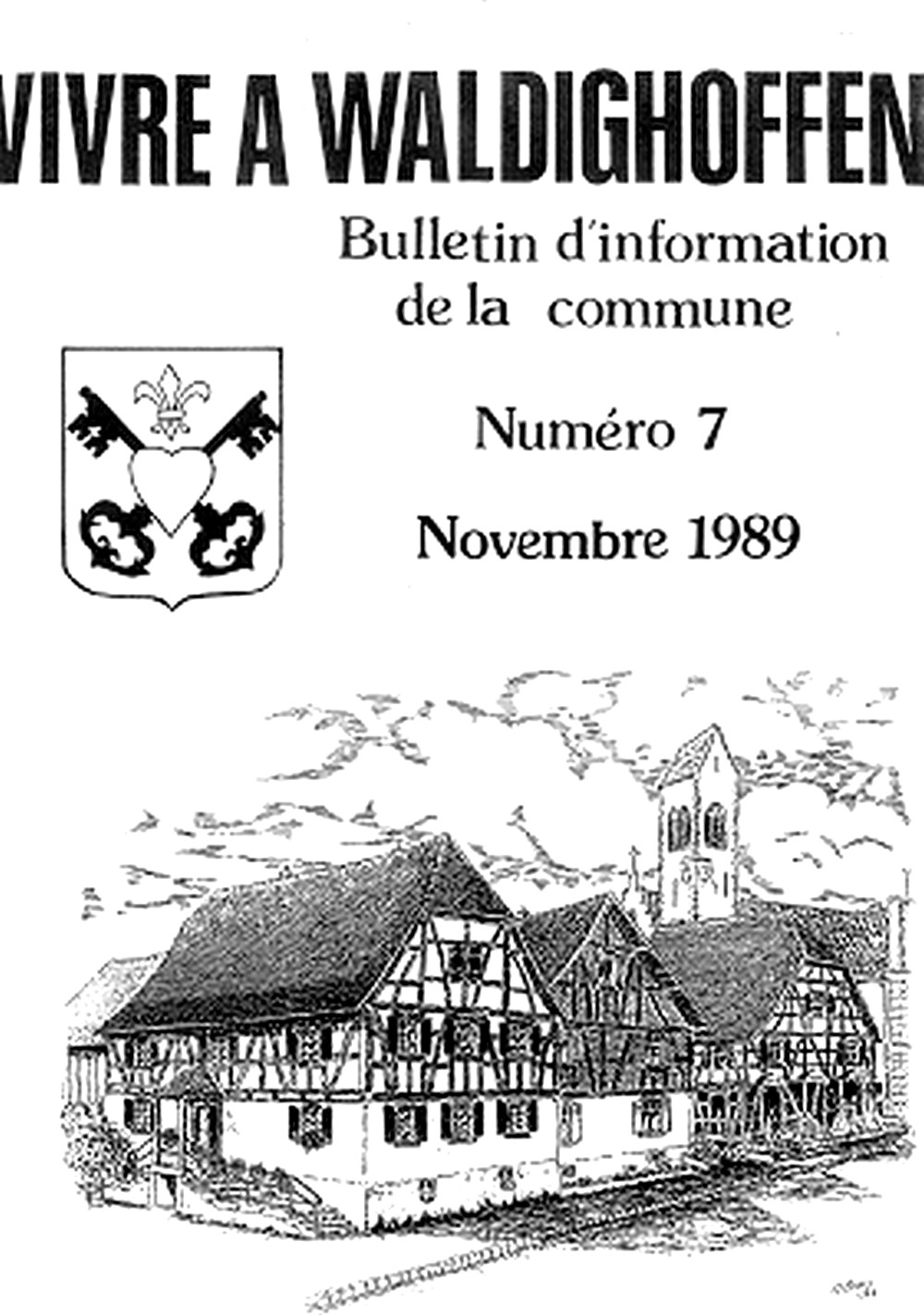 Couverture "Vivre à Waldighoffen" n°7-novembre 1989
