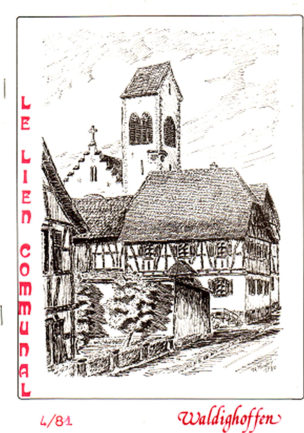 Couverture d'avril 1981 du bulletin municipal de Waldighoffen