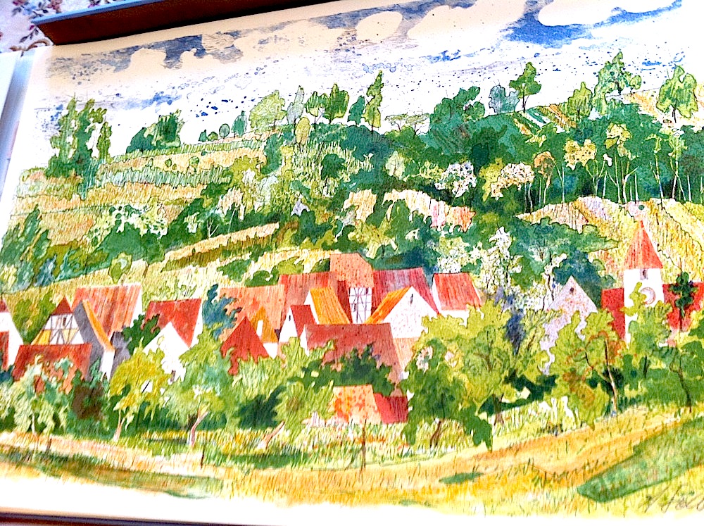 Lithographie 3 de Alberto Solbach dans le livre Sundgäu de Nathan Katz