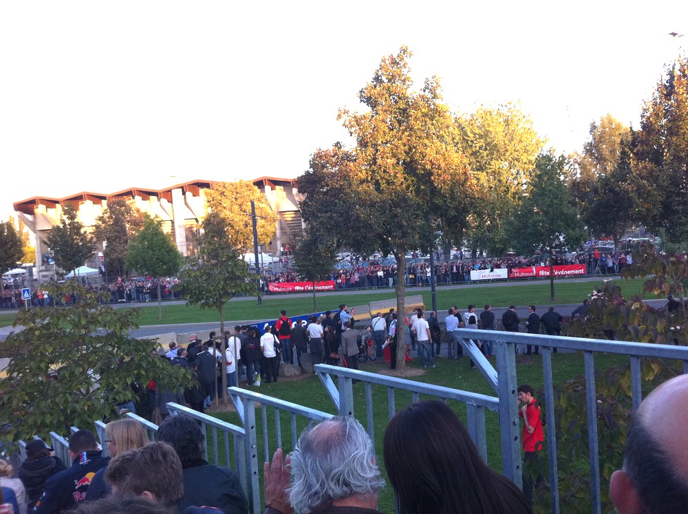 Rallye de France-Alsace le 5 oct 12 à Mulhouse - Spectateurs Avenue Stoessel