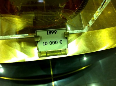 Très très chère bouteille aux Galeries Lafayette