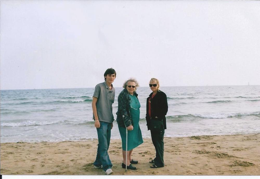 Marlène Pernot sur la plage