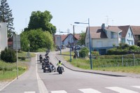 Rassemblement de motards - 1er mai 2011 - arrivée rue de l'Ill