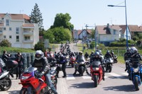 Rassemblement motards - 1er mai 2011 - arrivées motos rue de l'Ill