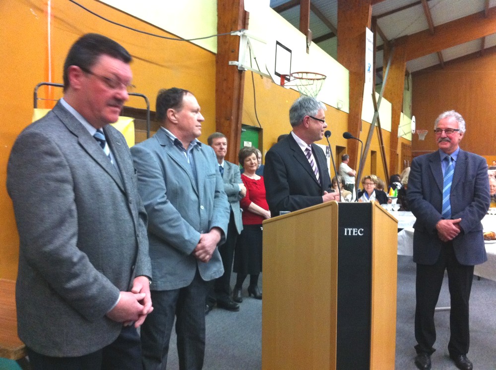 Le discours du maire Henri HOFF