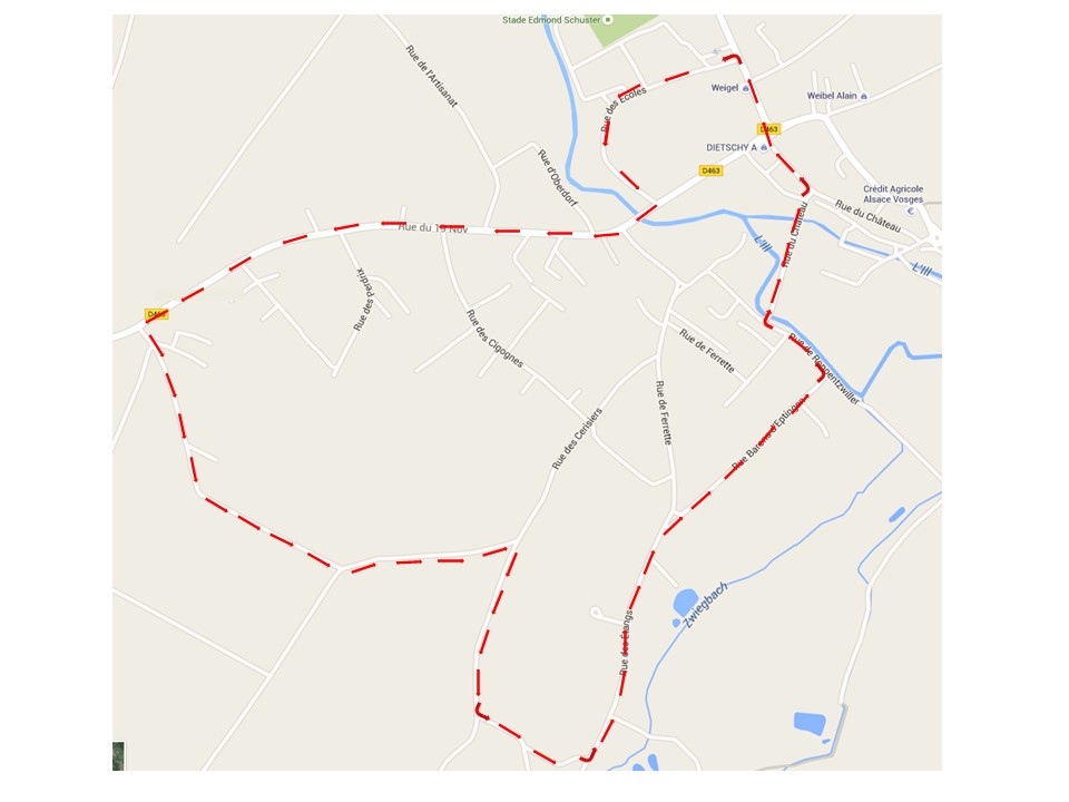 Parcours forêt plan