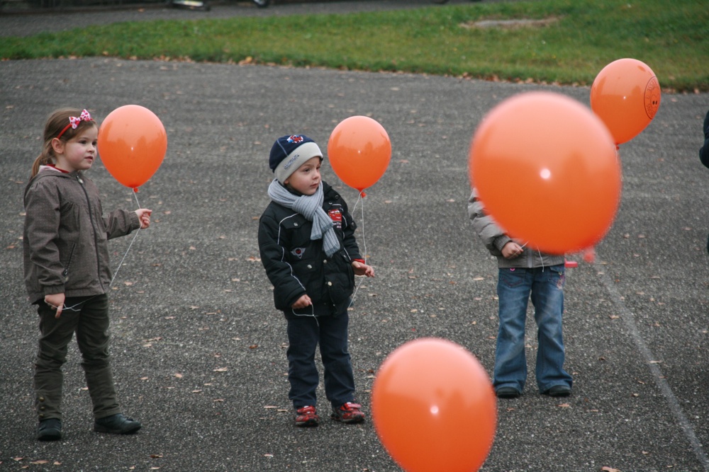 Les enfants attendent le signal