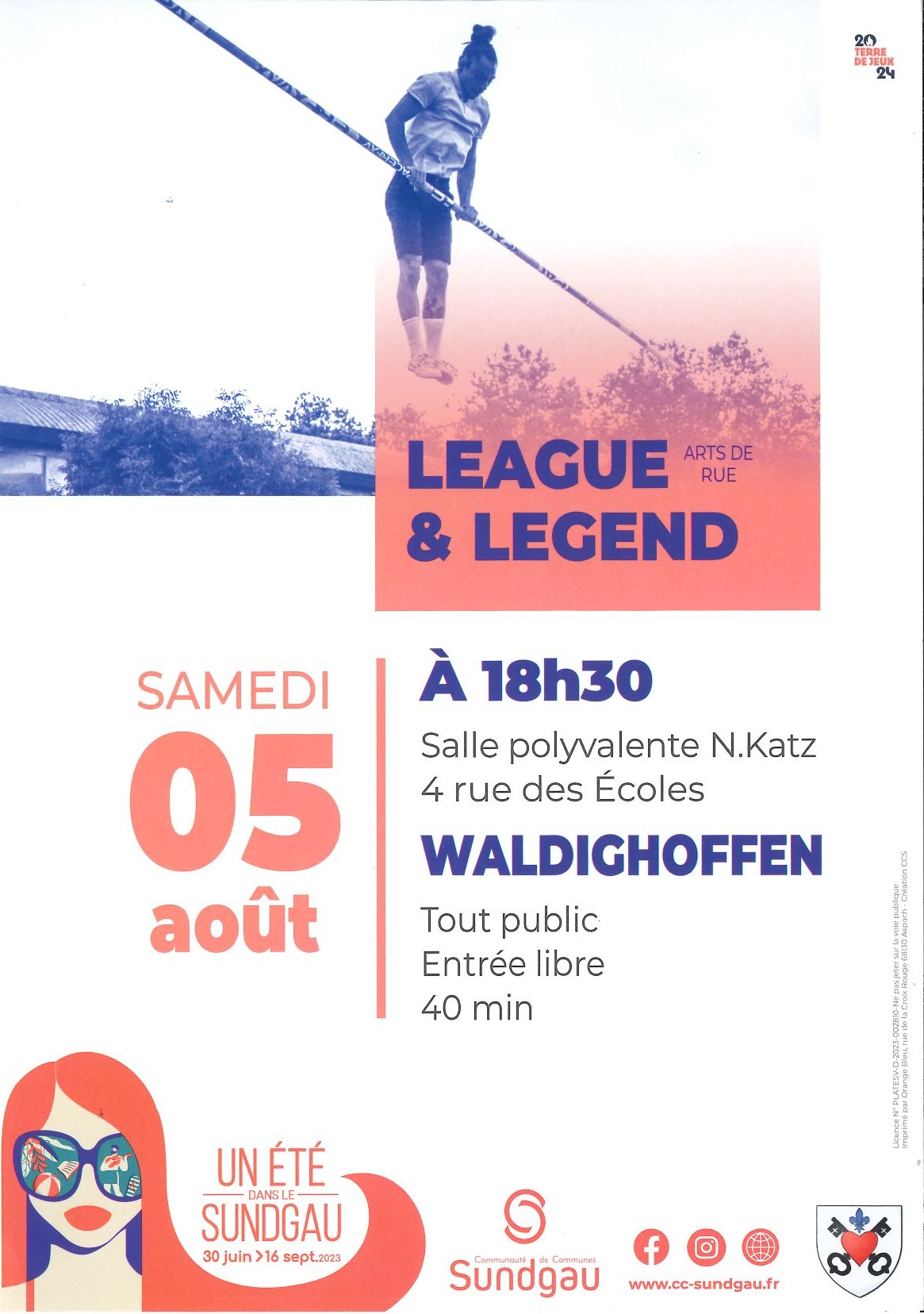 Affiche spectacle League and legend du 04/08/2023