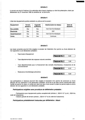 Certificat d'urbanisme n°10E0009 - SARL CLOG NUNINGER PREVOST-HABERER par M. Bernard CLOG