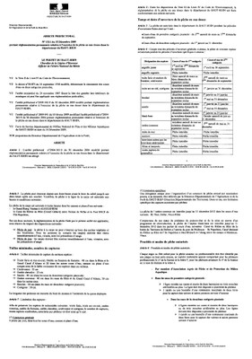 Arrêté Préfectoral n°1511 du 15 décembre 2009 - 1