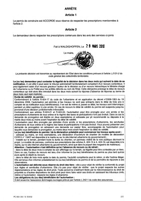 Arrêté PC10E0002 DUPOUX-KIRSCHER - 2 Arrêté PC10E0002 DUPOUX-KIRSCHER - 2