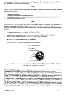 Certificat d'urbanisme n°11E0002 - Me BROM