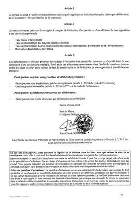 Certificat d'urbanisme n°11E0017 - Me STEHLIN