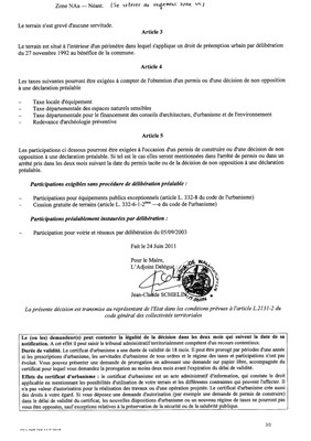 Certificat d'urbanisme n°11E0018 - Me HASSLER