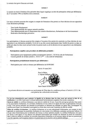 Certificat d'urbanisme n°11E0020 - M. KOCH Gaston