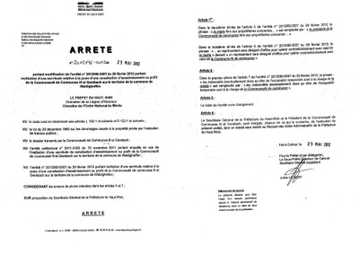 Arrêté n°2012 146-0012