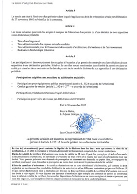 Certificat d'urbanisme n°12E0015 - Me KOENIG