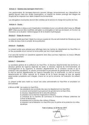 Arrêté préfectoral plaçant le Haut-Rhin en situation de vigilance sécheresse 3/4