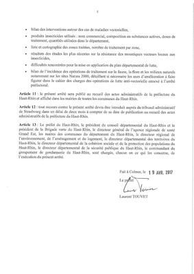 Arrêté préfectoral - plan national anti-dissémination du chikungunya et de la dengue