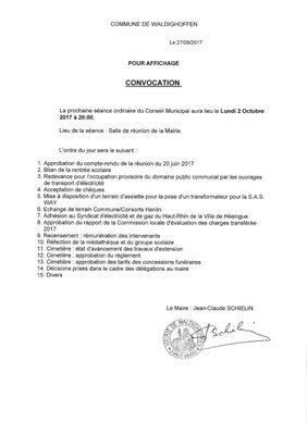 Convocation CM 02/10/17