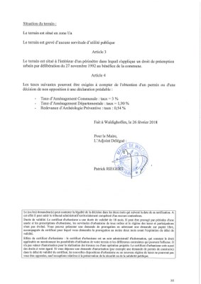 Certificat d'urbanisme établi pour Maître André VOROBIEF