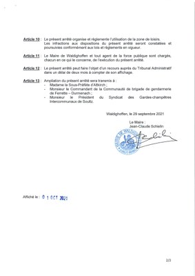 Arrêté 2021.72 - aire de jeux