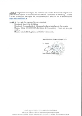 Arrêté du Maire 2024/56 autorisant une tombola - page 2