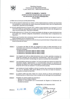 Arrêté du maire n°2025/76