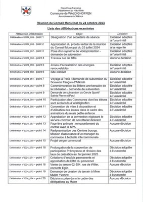 Délibérations de la réunion du conseil municipal du 24/10/2024 - page 1