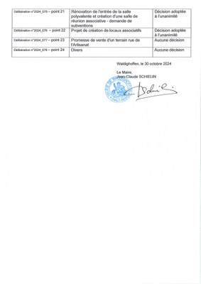 Délibérations de la réunion du conseil municipal du 24/10/2024 - page 2