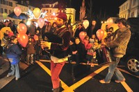 Les ballons dans la ville