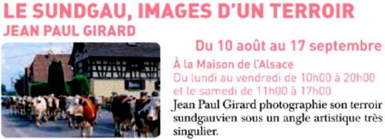 Jean Paul Girard à la Maison de l&rsquo;Alsace - Zoom