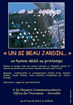 Affiche Un si beau jardin le 1er avril 2011