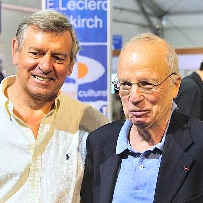 Thierry Roland avec le Dr Porte-Photo JP Girard-mai 2012